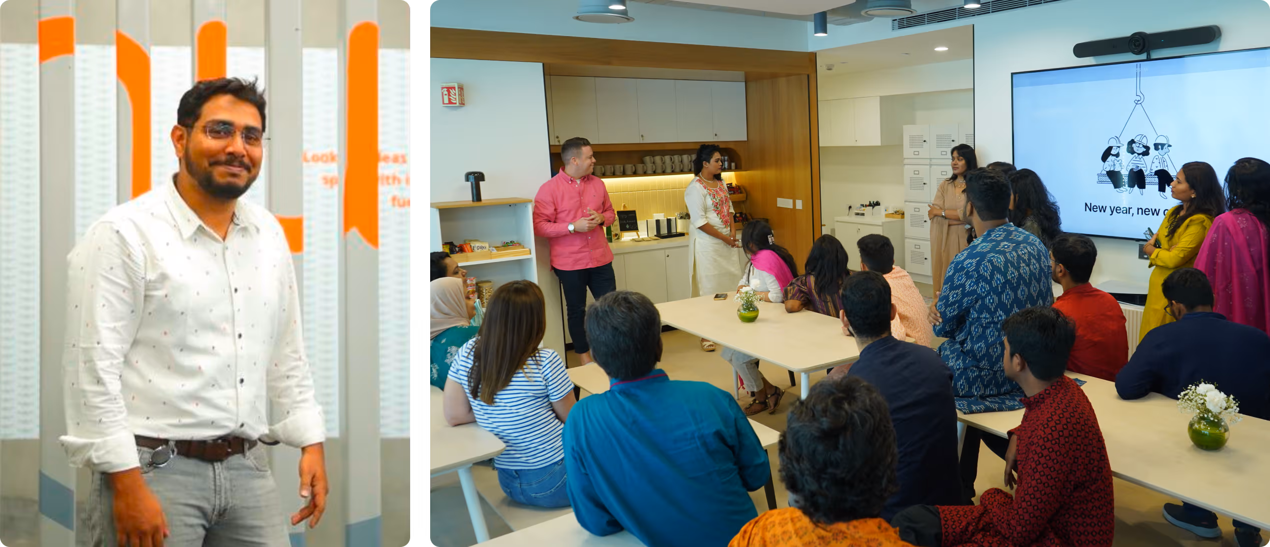 Mir photo with colleagues