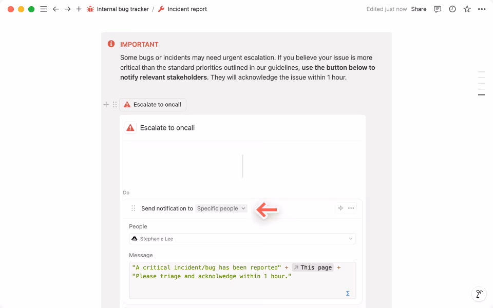 Customize your formulas to control who receives notifications and what messages they see