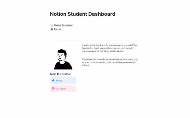 Student Dashboard