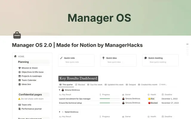 Manager OS: Complete First-Year Management System