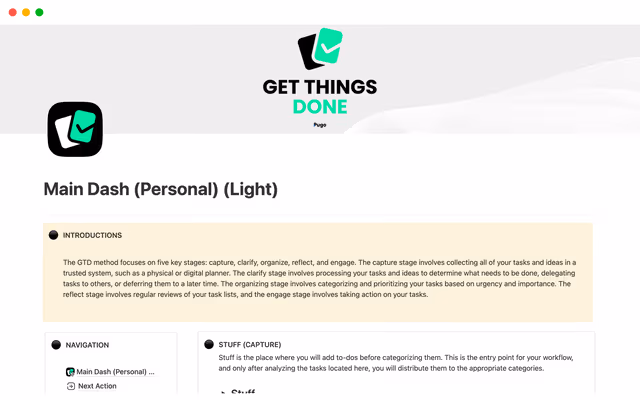 Getting Things Done (GTD)